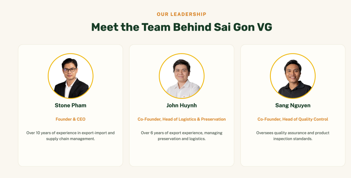 Vietnam leadership team